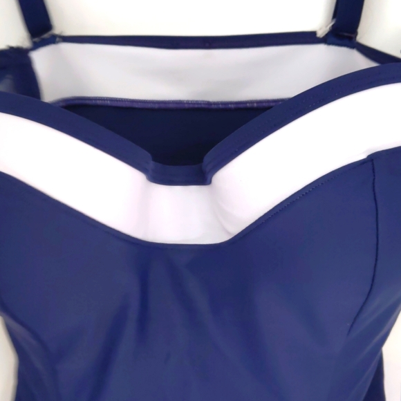 Panache Anya Cruise Tankini Top. Bra size. Navy/White. Multiple sizes. - Picture 5 of 9